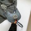 Bolsa Pequena de Axila Feminina Casual Estilo Western Nova de Verão Nova para o Trabalho Simples Bolsa Feminina 2024 Ombro Hobo