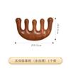 Pente de Sândalo Dourado Pente de Massagem Pente Meridiano para Cabeça Pente de Cinco Dentes Artefato para Terapia Capilar Pente de Dentes Largos Pente de Massagem Meridiana