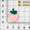 Borracha Macia de PVC Coleção de Frutas Desenho Animado Patches de Decoração DIY para Bolsas, Capas de Celular, Capas de Tablet, Tamancos e Acessórios de Ímãs de Geladeira