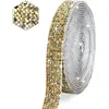 Tiras Adhesivas de Diamante de Cristal Tiras Autoadhesivas de Pedrería DIY Accesorios para Ropa Tiras Decorativas Tiras de Pedrería con Adhesivo Termofusible