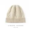 100% Cachemira Pura Sombrero de Cachemira para Mujer Estilo Otoño Nuevo Sombrero de Cachemira Cálido Estilo Casual para Exteriores Gorro de Punto Versátil