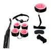 Conjunto de pelúcia erótica SM para bondage, algemas, coleira, chicote, brinquedos de treinamento, produtos para adultos para casais, conjunto de espinhos
