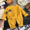 Conjunto de Ropa Interior para Niños Otoño Nuevo Bebé Terciopelo Pijama para Niños Estilo Coreano Ropa Cálida para el Hogar para Niñas Ropa para Niños