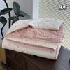 Colcha de Frijol de Doble Capa de Hilo 100% Algodón Estilo Coreano para Dos, Colcha Relajante de Frijol para Primavera y Otoño, Colcha Cálida de Algodón Puro Lavable a Máquina