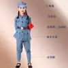 Disfraces de Actuación Wang Erxiao para Niños, Ejército Rojo, Ejército de la Octava Ruta, Disfraces de Actuación Dramática del Niño Vaquero Wang Erxiao, Niña Recolectora de Té