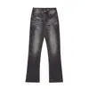 Jeans Retro Americanos Lavados Desgastados Micro-Campana para Hombres y Mujeres Marca Trendy High Street Holgados Casuales Versátiles Pantalones Largos Casuales