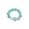 [Lluvia de Principios de Verano] Pulsera de Cristal Natural Amazonita para Mujer, Diseño de Moda, Pulsera de Lujo Ligero al por Mayor