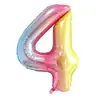 Balão digital de alumínio grande de 40 polegadas versão EUA transfronteiriço festa de aniversário infantil casamento decoração de casamento atacado