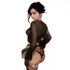 Lingerie Sexy Estilo Menina Grande, Estilo Puro Desejo, Push-Up, Fundo Aberto, Tentação Sem Tirar a Roupa, Conjunto de Várias Peças Justo Que Afina para Menina Hot