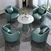 Juego de Sofá Individual de Alta Gama y Mesa de Centro para Ocio, Recepción de Hotel, Oficina, Oficina de Ventas, Mesas y Sillas de Reunión, Salón de Belleza