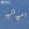 Hebilla S Plata Tailandesa Retro Fénix Carpa Calabaza Hebilla S Plata Tailandesa Plata S925 Pulsera DIY Cuerda Trenzada Material Accesorios Al por Mayor
