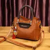 Bolso de Piel Genuina Bolso de Mujer 2025 Nuevo de Moda Versátil Bolso Cruzado de Piel de Vaca Bolso de Mano Atmosférico para Mujer Bolso de Hombro