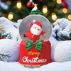 Papai Noel Transfronteiriço Bola de Cristal Luminosa Caixa de Música Enfeites Decoração de Natal Bola de Vidro Presentes para Crianças Venda por Atacado