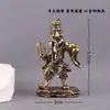 Ornamento de Mesa Monge Jigong de Latão, Antiguidades de Cobre, Decoração de Animal de Estimação para Chá Budista Taoísta, Artesanato de Latão para Mesa
