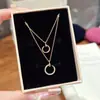 Collar Transfronterizo Europeo y Americano para el Día de San Valentín, Joyería Moderna y Sencilla, Cadena para Clavícula Exquisita de Nicho Ins Francesa Versátil