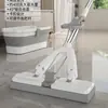 Mopa de esponja engrosada para el hogar nueva mopa de una sola pasada mopa de manos libres limpieza mopa absorbente mopa de algodón de plástico plegable artefacto