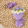 Buquês de Flores de Lã Tricotadas à Mão Acabados Dia do Professor Dia das Mães Dia dos Namorados Presentes de Ano Novo Chaveiros Atacado