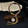 Pulsera Original Tejida a Mano con Nudo Vajra Thangka Ocho Deidades Guardianas Pulsera de Tara Verde Sala de Transmisión en Vivo