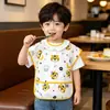 Bata Impermeável de Verão para Bebês Meninos e Meninas, Babador Infantil de Meia-Manga, Babador de Alimentação para Bebês, Roupa Anti-Sujeira Reversível