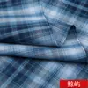 Jk tecido xadrez diy roupas artesanais uniforme intestino grosso anel de cabelo saia plissada de poliéster processamento de tecido de vestuário