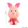 Adornos de oso de barriga grande de estilo pastoral, decoración de pastel de cumpleaños de cerdito de dibujos animados, decoración para hornear, fiesta infantil, disfraces