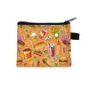 Bolsa de Monedas Estilo Ins Transfronteriza de Papas Fritas y Hamburguesa, Tarjetero para Estudiantes y Niños, Bolsa de Almacenamiento Linda, Estuche para Auriculares de Alto Valor