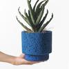 Vaso de flor de cimento estilo nórdico cerâmica fosca moda simples personalidade artística interior rabanete verde bonsai suculenta com furos