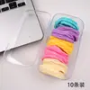 Elástico de cabelo feminino de alta qualidade, modelo 2025, com alta elasticidade e durabilidade, ideal para rabo de cavalo alto. Estojo de couro.