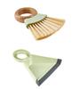 Escova Redonda de Bambu para Frutas e Vegetais Escova de Pote Escova de Lavar Louça de Cozinha Escova com Cabo Longo Escova com Cabo Curvo Escova de Limpeza Escova de Bambu Remoção de Poeira Escova de Cama