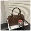 2026 Bolso de Hombro Retro de Moda Coreana de Tendencia, Elegante Bolso Cruzado de Cubo de Color Sólido para el Trabajo