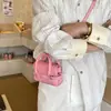 Bolsa de Ombro Lisa Estilo Coreano para Meninos e Meninas, Mini Bolsa de Mão e Transversal Compacta para Bebês, Nova Bolsa Acessório Infantil