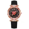 Relógio Transfronteiriço Nova Moda Simples com Pulseira de Couro para Mulheres, Relógio de Quartzo Casual Estudantil Feminino, Venda por Atacado do Fabricante