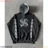Jaqueta Moletom Bordada Y2K Europeia e Americana Transfronteiriça Manga Longa Solta Pulôver Capuz Jaqueta Retrô Street Wear
