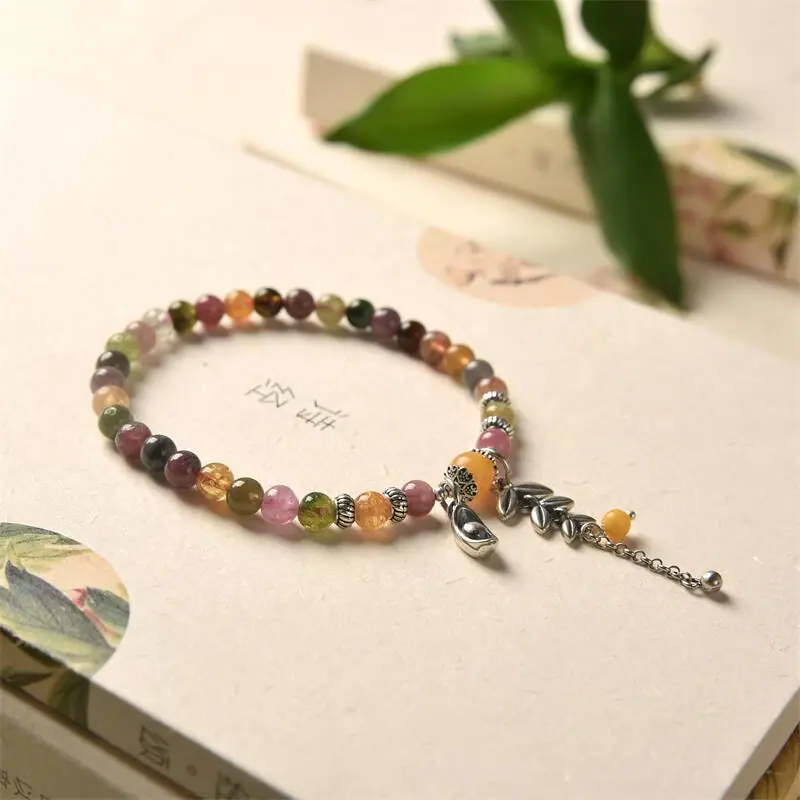 碧玺单圈麦穗手链