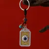 Colgante giratorio para llavero de coche, modelo nuevo, amuleto de nueve palacios y ocho trigramas de Xizang con mantra de seis caracteres, unisex