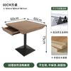 Mesas y Sillas Comerciales para Catering Transfronterizo, Restaurantes en Cadena, Mesas de Comedor de Madera Maciza, Mesas Redondas para Tiendas de Té de Leche, Mesas y Sillas para Cafeterías de Cocina Fusión