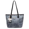 Bolso Tote de Diseño Nicho de Alta Gama Transfronterizo de Gran Capacidad para Viajes de Trabajo y Ocio, Textura, Bolso de Hombro Cruzado, Bolso Colgante