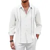 Camisa casual estilo americano INS para hombre, de alta gama, corte slim, manga larga, estilo europeo, a rayas, chaqueta casual de trabajo