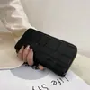 Nuevo Modelo de Comercio Exterior 2026 Cartera Larga de Mujer con Cremallera Única Bolso de Mano Retro Tejido con Múltiples Ranuras para Tarjetas