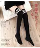 Meias Lingerie Sexy Acima do Joelho Estilo High Street College Estudante Preto Comprimento Médio Coreano Japonês Atacado