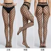 Medias de Malla Sexy Estilo Europeo y Americano para Mujer, Medias Enteras de Malla Hueca Transparentes, Medias de Malla Atrevidas y Eróticas de Talla Grande