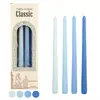 Velas Rosca de Color Degradado, 4 Piezas/Caja, Velas Cónicas de 30 cm, Palitos Cónicos Morandi de Colores, Velas Largas de Color Sólido Estilo Europeo para Uso Doméstico