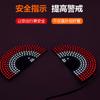 Cross-border car USB rearview mirror light eye light car multi-function warning light anti-chase tail light interaction
