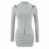 Ins venta al por mayor transfronteriza estilo deseo puro conjunto coreano de dos piezas falda, falda bodycon favorecedora de figura de personaje de manga coreana con top de manga larga