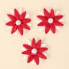 Nuevos accesorios para el cabello para niños con flores de margarita perladas de fondo blanco simple en relieve ultrasónico, accesorios para horquillas, accesorios, accesorios
