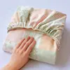 Sábana Bajera Antideslizante Grado A para Maternidad e Infancia, Algodón Puro, Adecuada para Dormir Directamente en la Cama, Protector de Colchón de Cobertura Total, Protector de Colchón de una Pieza, Juego de Sábanas Bajeras de Tres Piezas