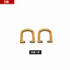 Herrajes de reparación de hebilla de bolso hebilla de anillo de metal clip lateral fijo para bolso de mujer anillo gancho en forma de U accesorios de reparación