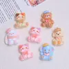 Muñecas de Animales Lindas Dibujos Animados Hechas a Mano Bricolaje Pegamento de Crema Resina Accesorios Pequeños Hebilla para Zapatos con Agujero Materiales para Joyería Venta al por Mayor