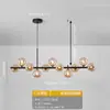 Luminária Pendente de Vidro para Restaurante de Luxo Leve Feijão Mágico, Design Criativo Minimalista Italiano, Luminária de Mesa para Sala de Jantar de Villa, Sem Alumínio