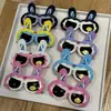 Conejo de Silicona para Niños Gafas de Sol Polarizadas Lindas de Bebé Dibujos Animados Conejo Violento Gafas de Sol para Niños Forma de Oreja Larga